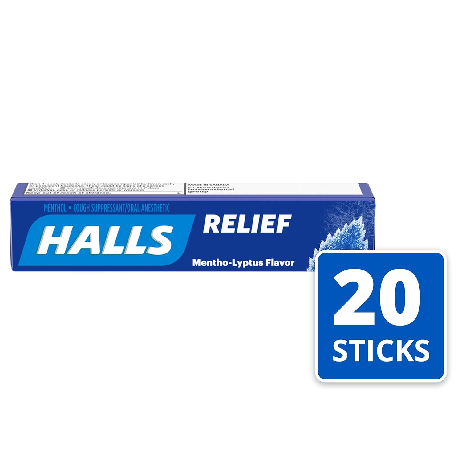HALLS Relief Mentho-Lyptus Cough Drops, 20 Packs of 9 Drops (180 Total Drops) : Cough Drops : Health & Household