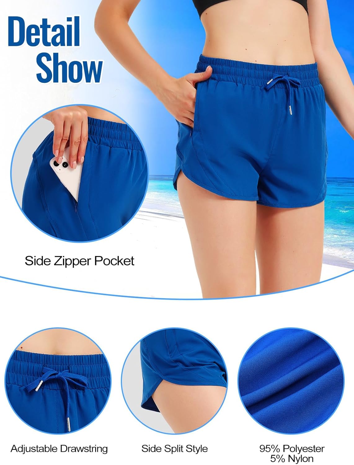 Board Angels Dames Board Boardshorts Marineblauw