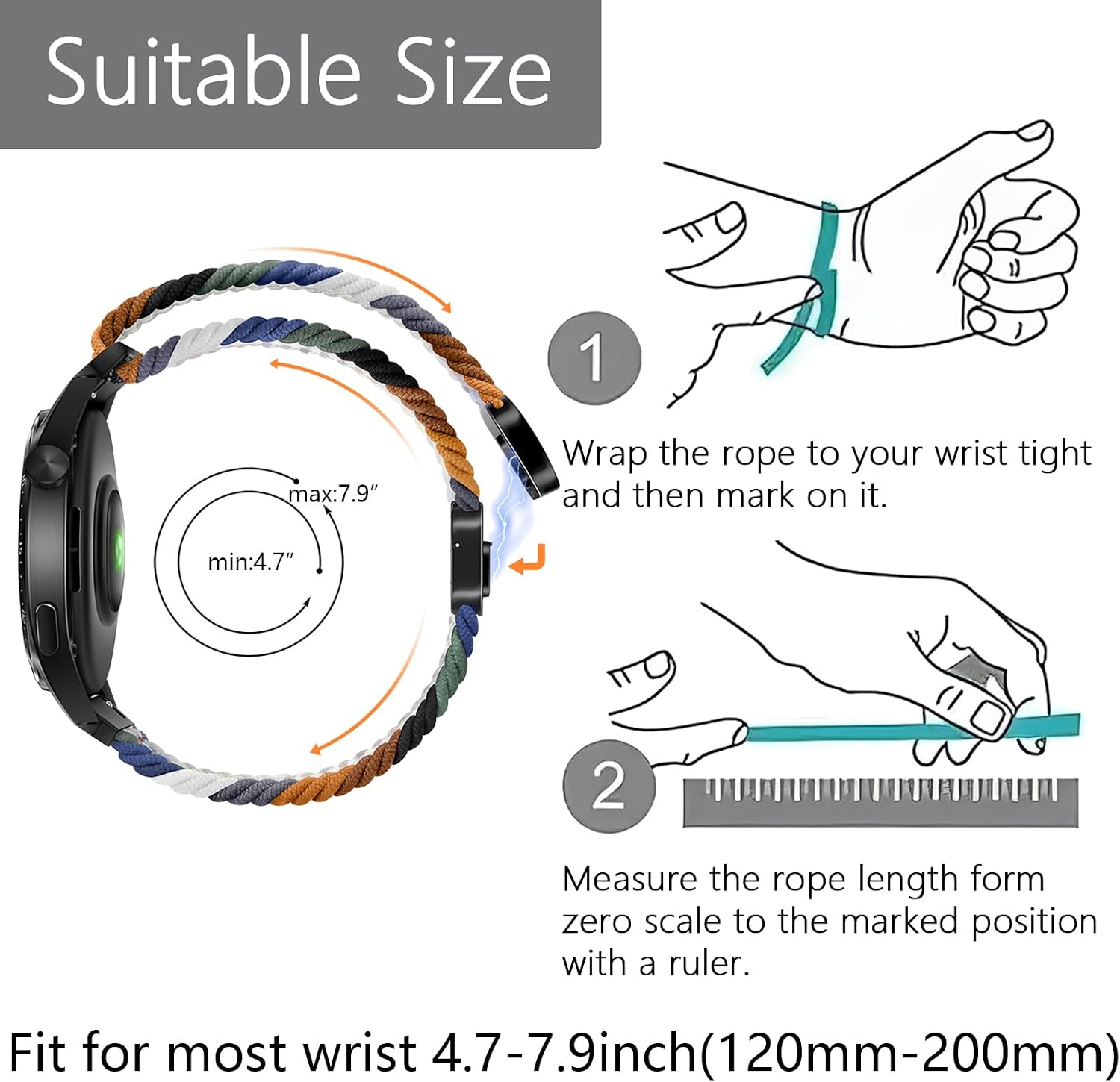 Harikiri 2 Pack Woven Magnetic Bands Compatible with XPLORA X5/X5 Play/XGO3/XGO2, Soft Nylon Quick Release Replacement Wristband, Breathable, Adjustable,Multicolor