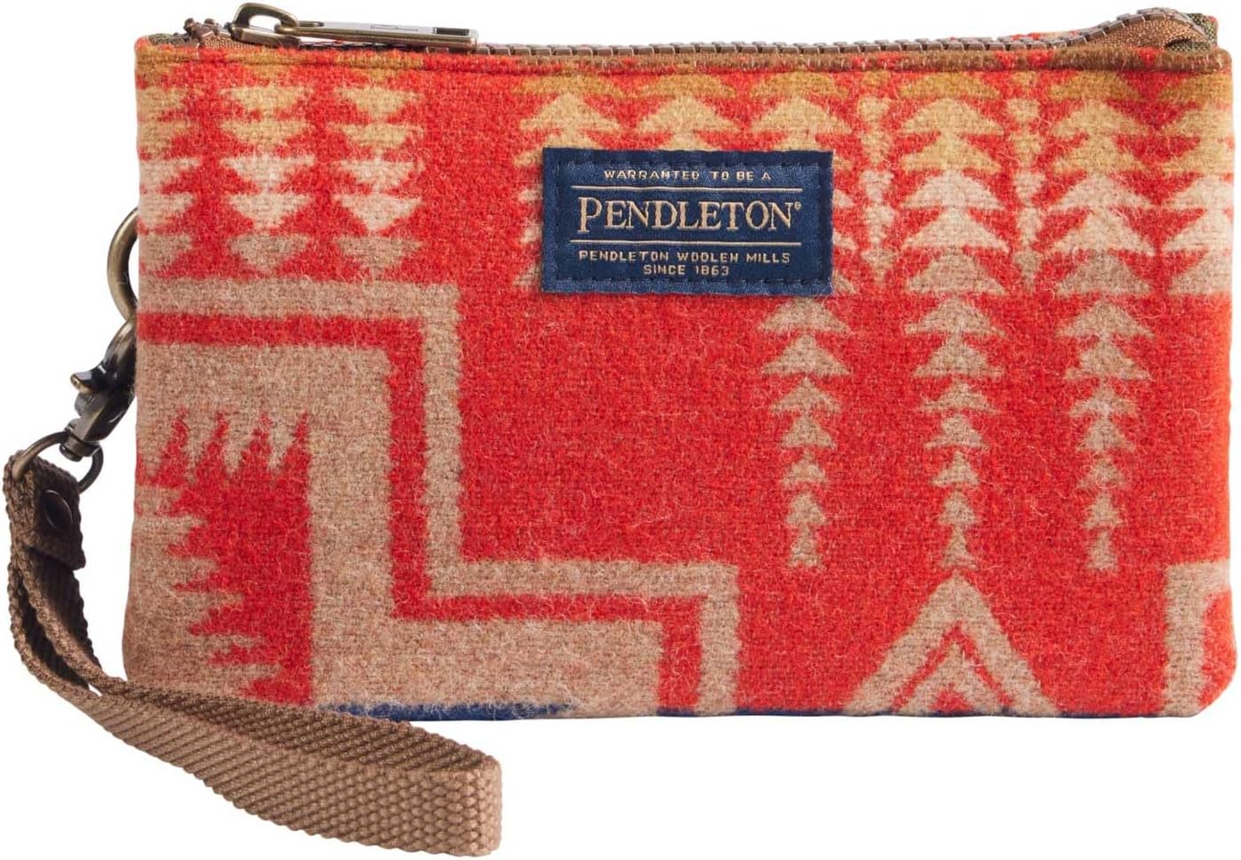 Pendleton Three Pocket Keeper, Harding Wool, 7.25W x 4.5H inches, Wrist Strap (Red)