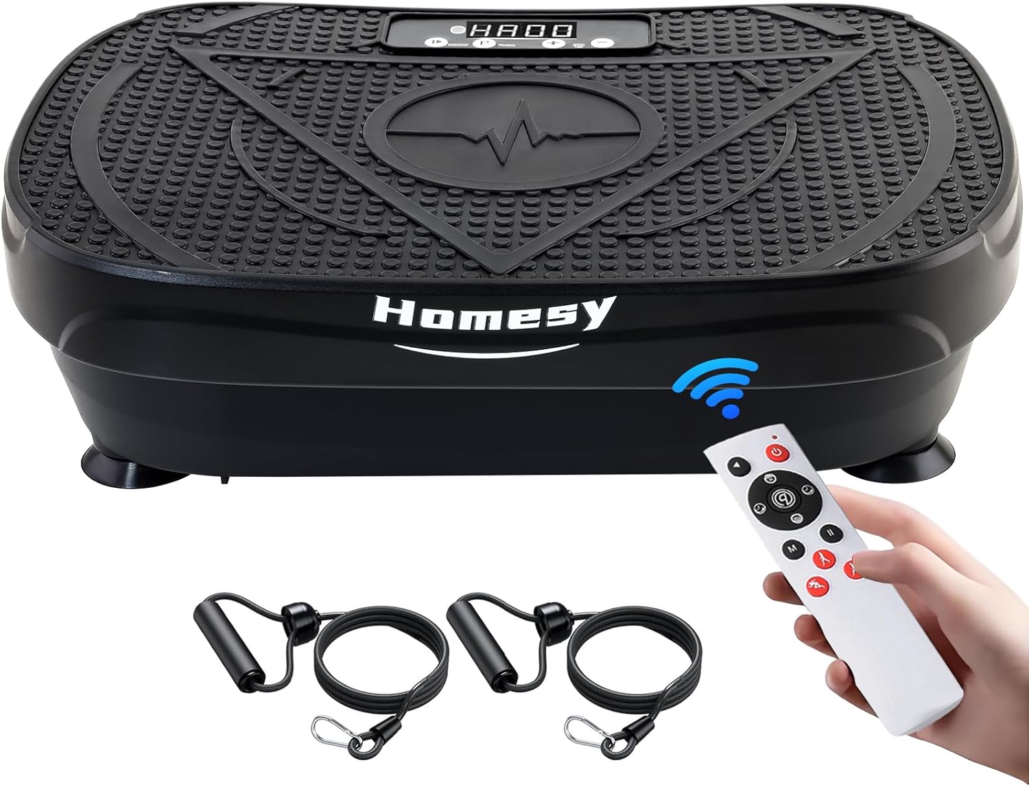 Homesy Vibration Plate Exercise Machine for Whole Body Workout , Weight Loss, and Lymphatic Drainage – Power Vibrate Platform, Shake Plate for Home Fitness and Fat Burning for Women Men