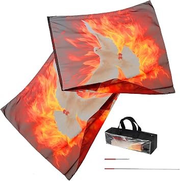 2 Pack Worship Flags for Dance Church with Flex Rods, Lightweight Praise Dance Flags for Worship, 55"x55" Flowy Banderas de Danza Cristiana for Beginner & Ministry Performance A