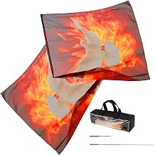 2 Pack Worship Flags for Dance Church with Flex Rods, Lightweight Praise Dance Flags for Worship, 55"x55" Flowy Banderas de Danza Cristiana for Beginner & Ministry Performance A