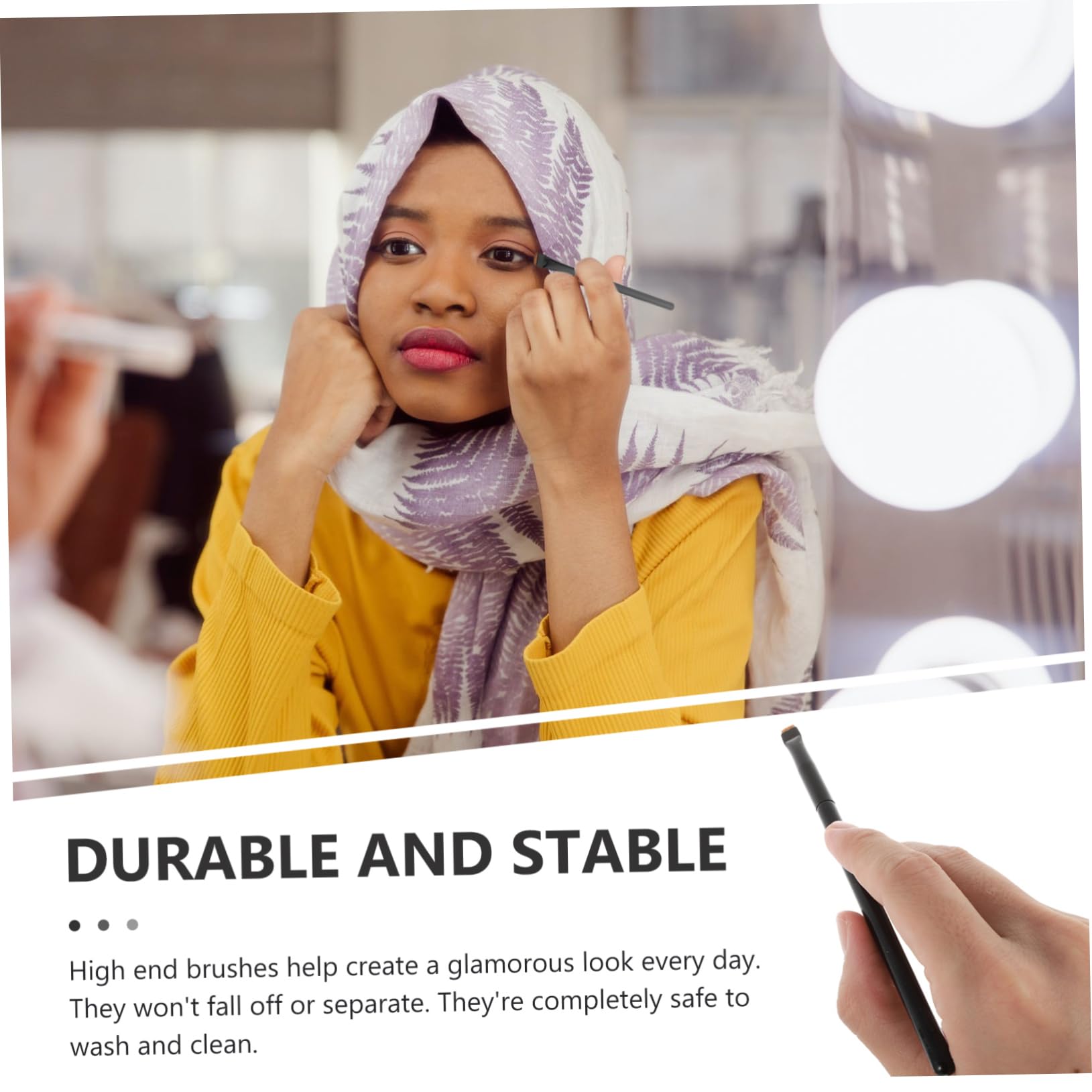 DOITOOL 12pezzi Pennelli Per Eyeliner Pennelli Per Trucco Occhi Professionali Per Applicazione Facile e Precisa Per Makeup Artist e Appassionati Di Bellezza