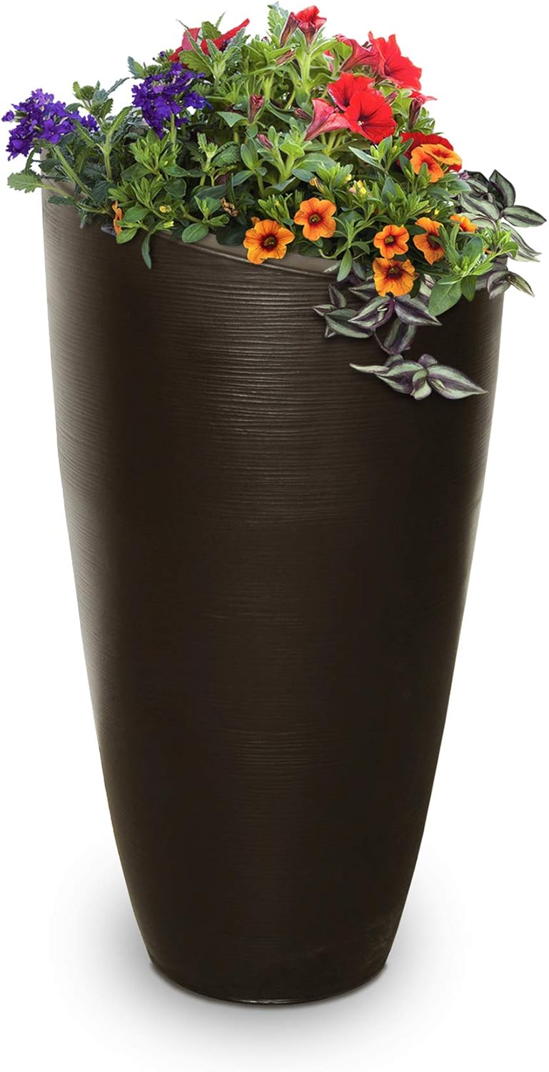 Mayne Modesto 42in Tall Planter - Espresso (8881-ES)
