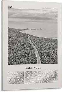 Yallingup Print Black And White, Yallingup Wall Art, Yallingup Poster, Yallingup Photo, Yallingup Wall Décor, Western Australia, Australia Art Wall Decoration Poster Family Bar Restaurant Garage Cafe