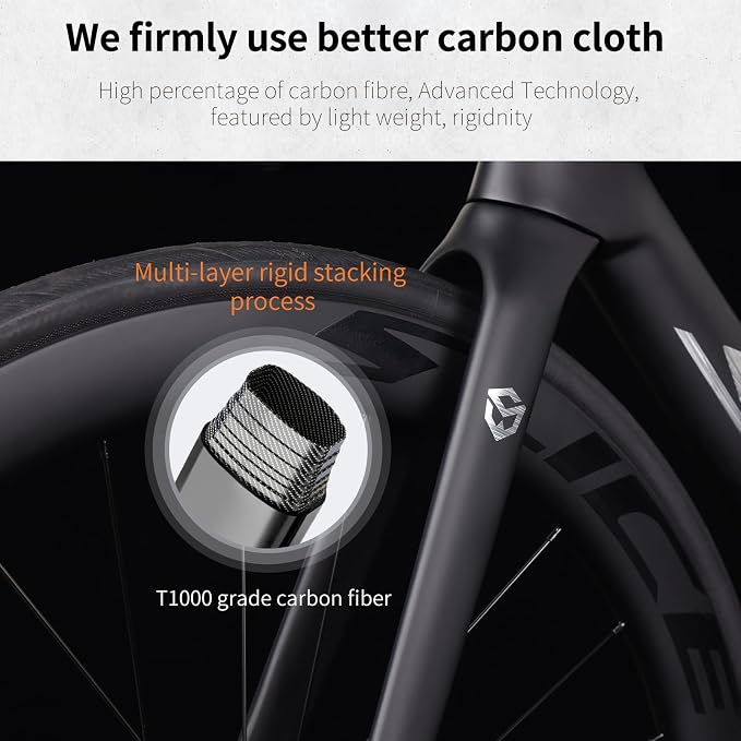 Bicicleta de ruta de carbono SAVADECK 24 velocidades miniatura 3