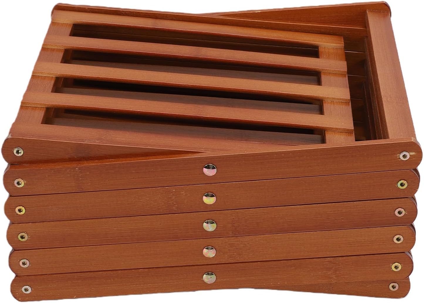 Irishom 6 Tier Foldable Shoe Rack No Assembly Tall Narrow Shoe Shelf for Entryway Corner Bedroom Hallway