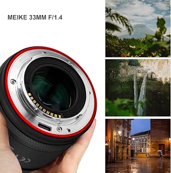 Meike 33mm F1.4 Wide Angle APS-C Frame AF STM(Stepping Motor) Lens Auto Focus Fixed Prime Lenses for Fujifilm X Mount Mirrorless Cameras XT2 XT4 XT5 XT10 XT20 XT30 XT50 X-A2 X30 X70 X-S10