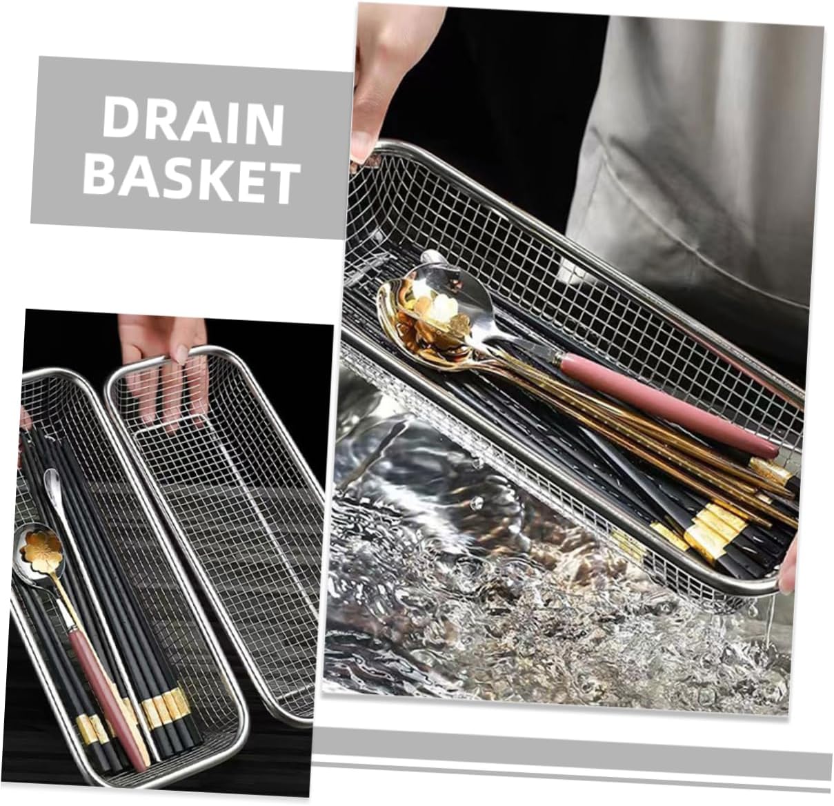 TEHAUX 4Pcs Dishwasher Basket Durable Cutlery Holder for Kitchen Storage Capacity Smooth Edges for Organizing Utensils and Silverware Dishwashers