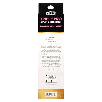 Evolve Triple Pro Styler plus Edge Brush