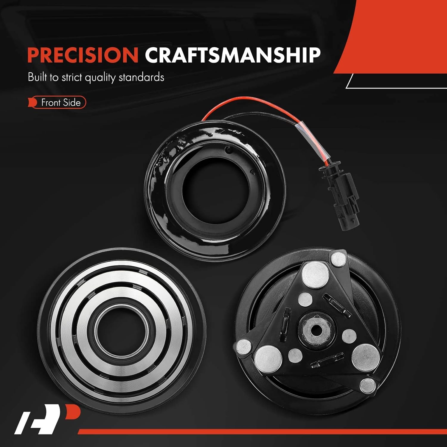 A-Premium Air Conditioner AC Compressor Clutch Kit Compatible with Chevrolet Colorado & GMC Canyon, 2015-2016, 3.6L