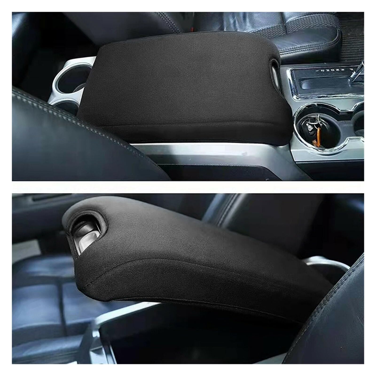 Armlehnen Auto Mittelkonsole Abdeckung Armlehne Pad Konsole Schwarz Abdeckung Trim Für Ram 1500 2500 3500 2010-2017 Auto Innen Zubehör