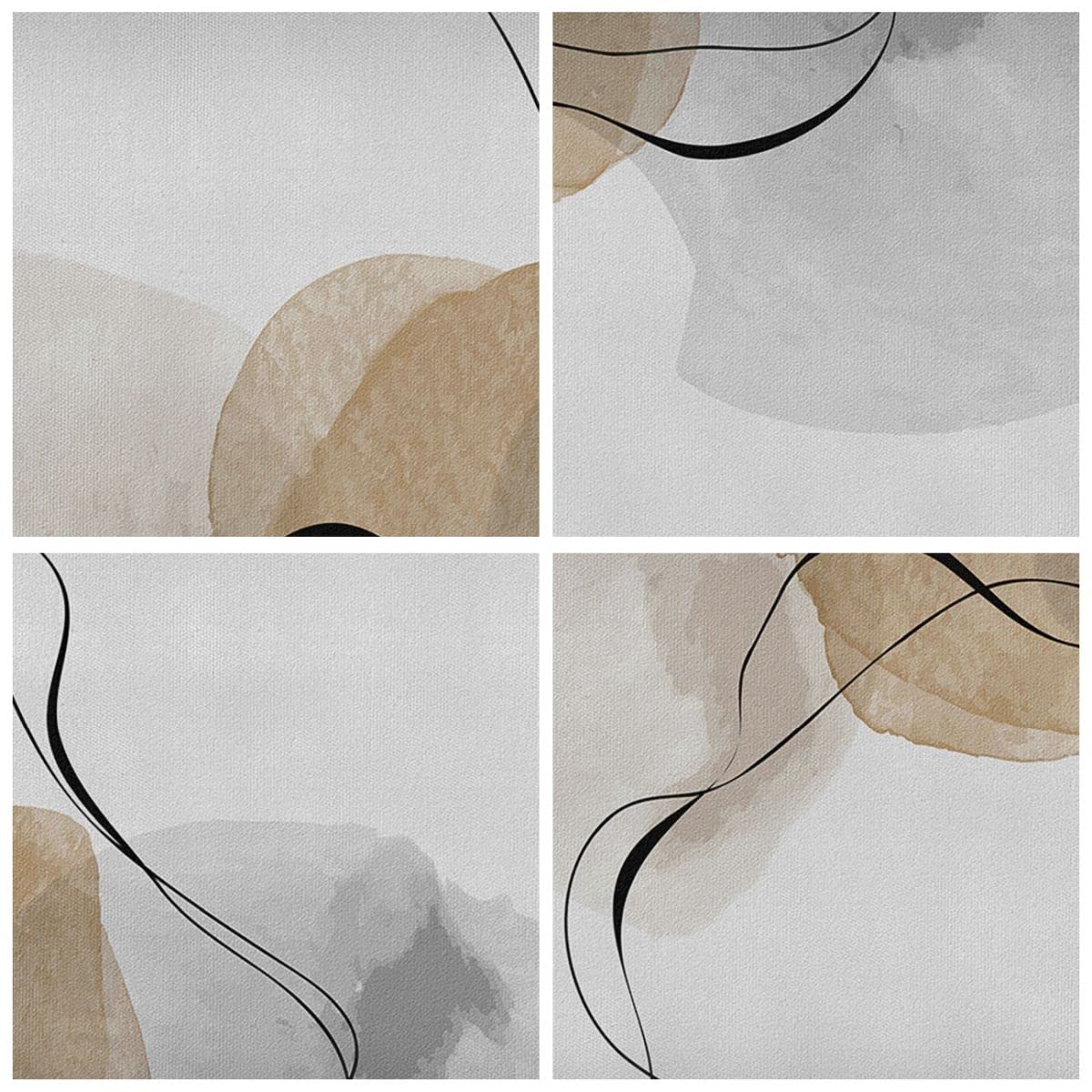 ARTTOR Bilder auf Leinwand 80x120 cm Wandbild Abstrakt Pastell - 4827 | Aquarell Minimalistisch Vertikal Groß XXL Wanddekoration Wohnzimmer Schlafzimmer Wandkunst Wanddeko Kunstdruck Küche ARTTOR