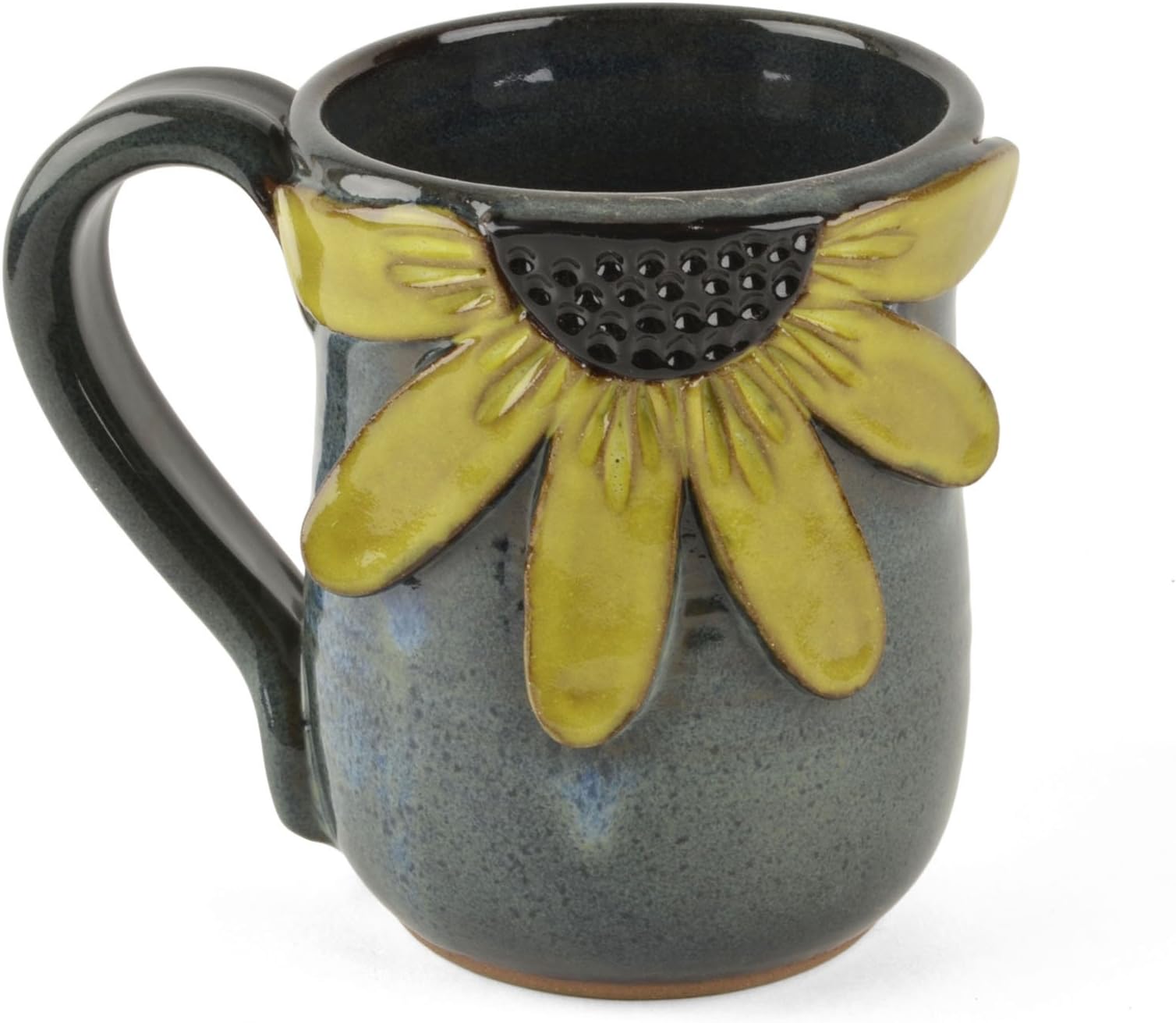 MudWorks Pottery Black-Eyed Susan Mug, Handmade in the USA