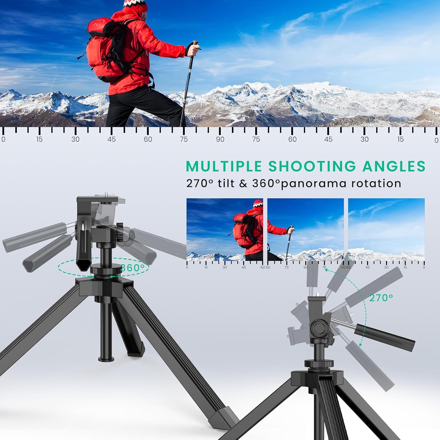 Gosky Heavy Duty Adjustable Table Top Tripod Scope scopes Binoculars Telescope DSLR Cameras Other Device