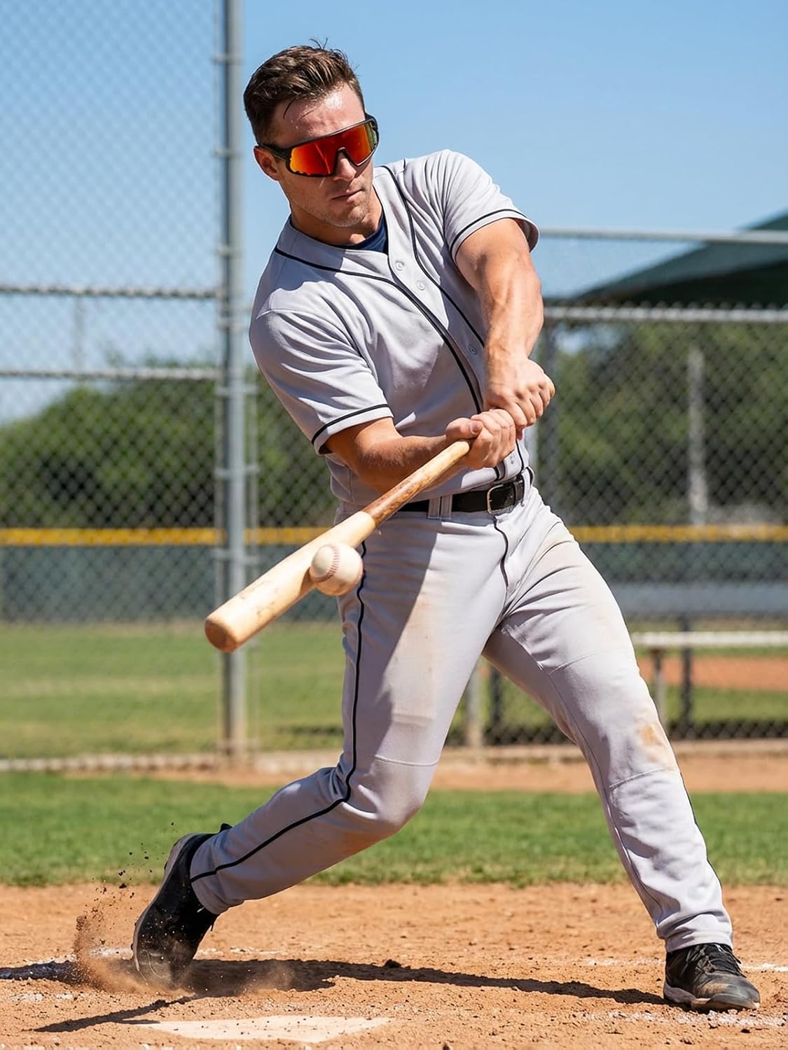 OULAIQI Cycling Glasses Baseball Sunglasses for Men Women UV400 Protection for Running Softball Volleyball Sports Sunglasses
