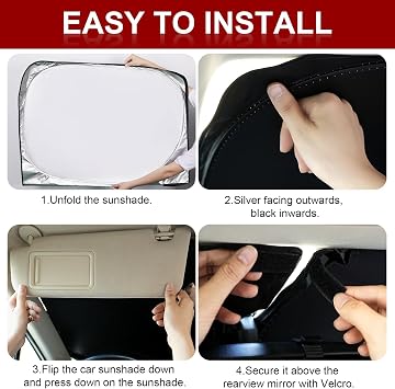 Car Windshield Sunshade for Tesla Model 3 & Y UV Protection, Fits 2016-2026
