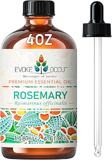 EVOKE OCCU Rosemary Essential Oil 4 Oz, Pure Rosemary Oil for Hair Skin Home Diffuser- 4 FL Oz