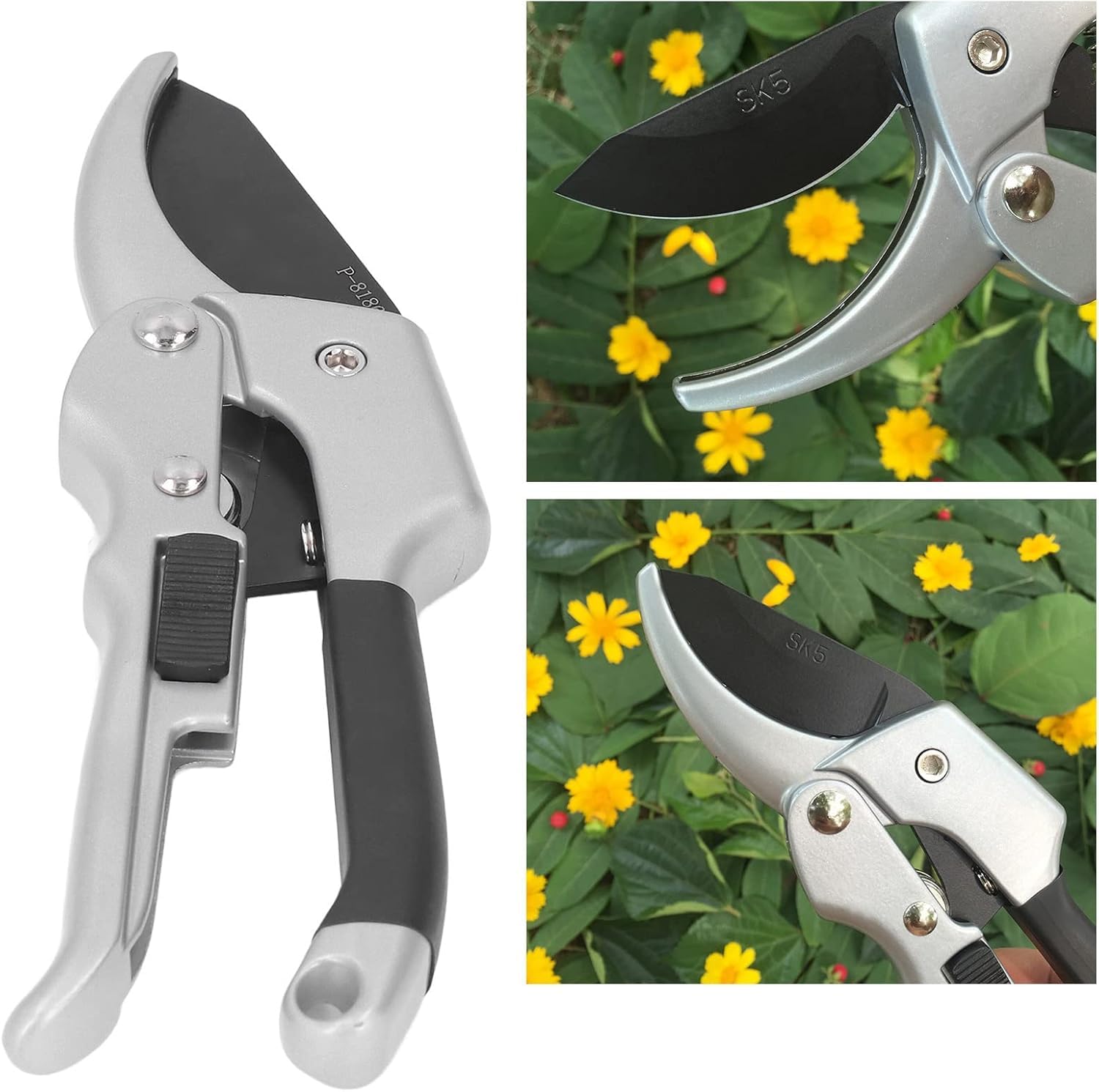 ELMVIA Plant Cutter/Garden Scissors And Cutter/Branch Cutter/Plant Cutting Scissors/Pruners For Plants/Pruning Cutter/Grafting Knife For Lawn, Garden & Potted Plants (Garden Scissors) 2