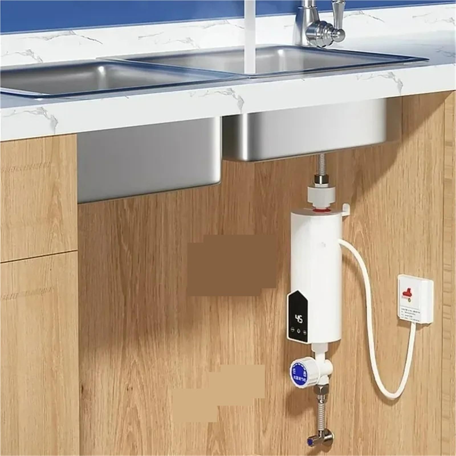 Przenośny podgrzewacz wody przepływowy 3000W-5500W do łazienki, prysznica i kuchni Codzienne gospodarstwo domowe