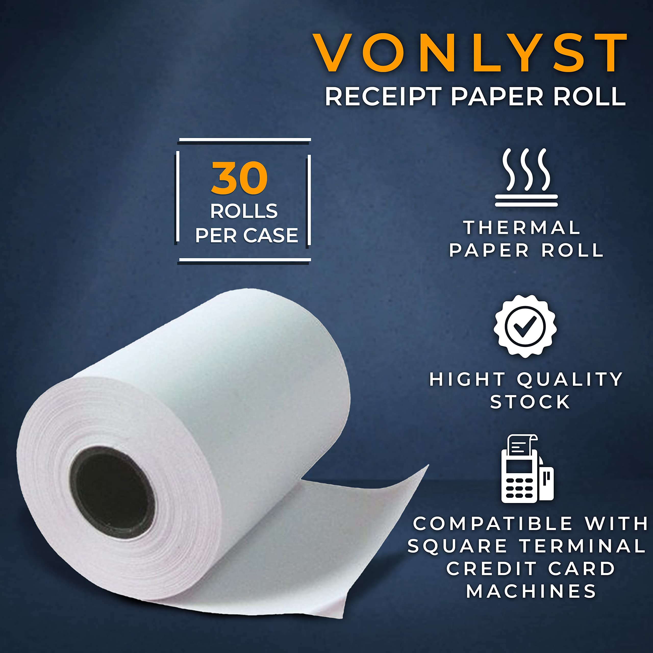 Snapklik.com : Square Terminal Paper Rolls 2 1/4