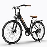 Movcan V80 Electric Bike, 1000W Motor 28MPH Ebike, 48V 13Ah Removeable Battery, 26'' City Cruiser Adult Electric Bicycles up to 70 Miles