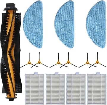 Main Side Brush Filter with Mop Rags for Aeno ARC0002S ARC0003S Sweeping Robot Vacuum Cleaner for Home Appliance PlacementA