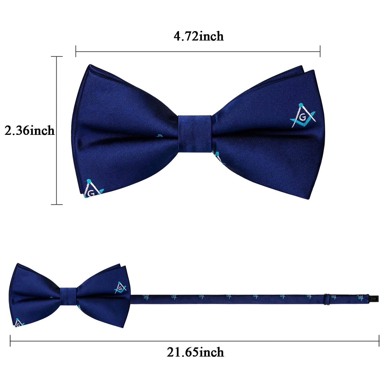 Papillon Uomo Papillon da uomo | Cravatta ricamata Accessorio formale Cravatta regolabile con nodo a farfalla