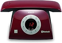 Vista 1 de VTECH VS122-16 Teléfono inalámbrico de diseño retro: Bluetooth conecta al celular, bloqueador de llamadas, sistema de contestación automática