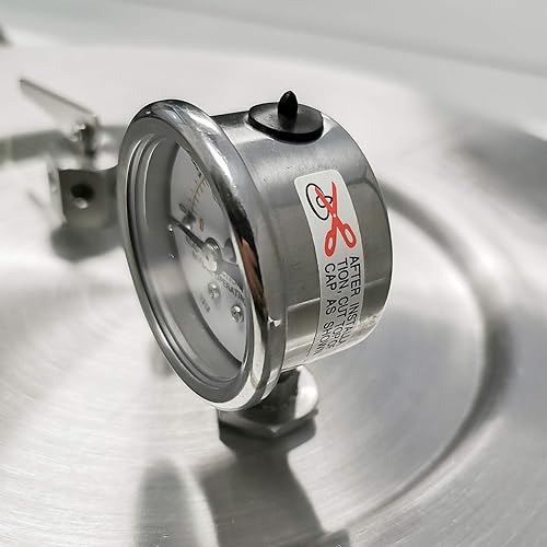 Miniatura 3 de BUFFALO Olla a presión de acero inoxidable_Todas las series (accesorio, manómetro - Se adapta a 37 cuartos de galón)