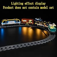 Vista 5 de GEAMENT Kit de luces LED compatible con Lego Freight Train - Juego de iluminación para modelo de construcción City 60336