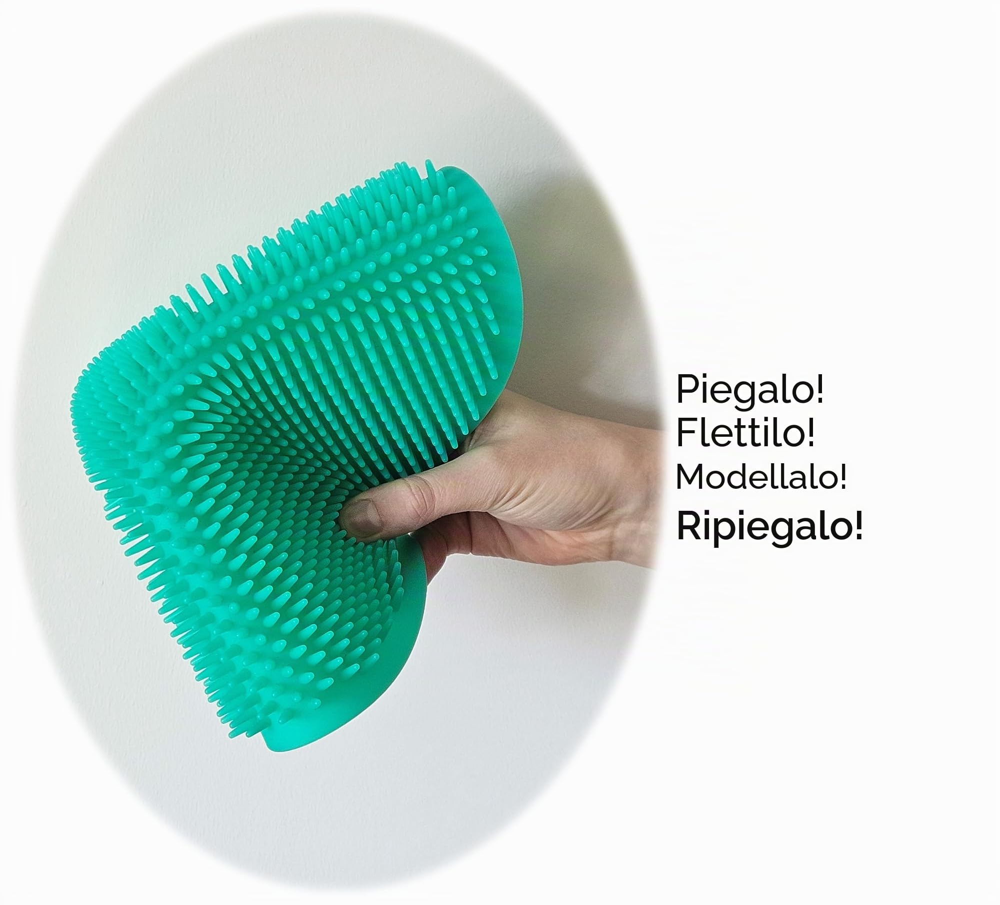 VIRTUENITY 10 tappetini sensoriali in silicone, 5 grandi (25 cm) e 5 piccoli (14 cm), pietre da calpestare colorate per autismo, ADHD, esigenze speciali, flessibili, lavabili, portatili, ideali per