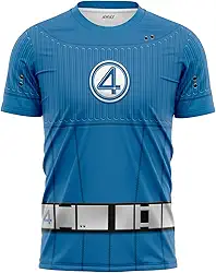 Camisa Camiseta Quarteto fantástico 2025 3D, uniforme, traje manga curta