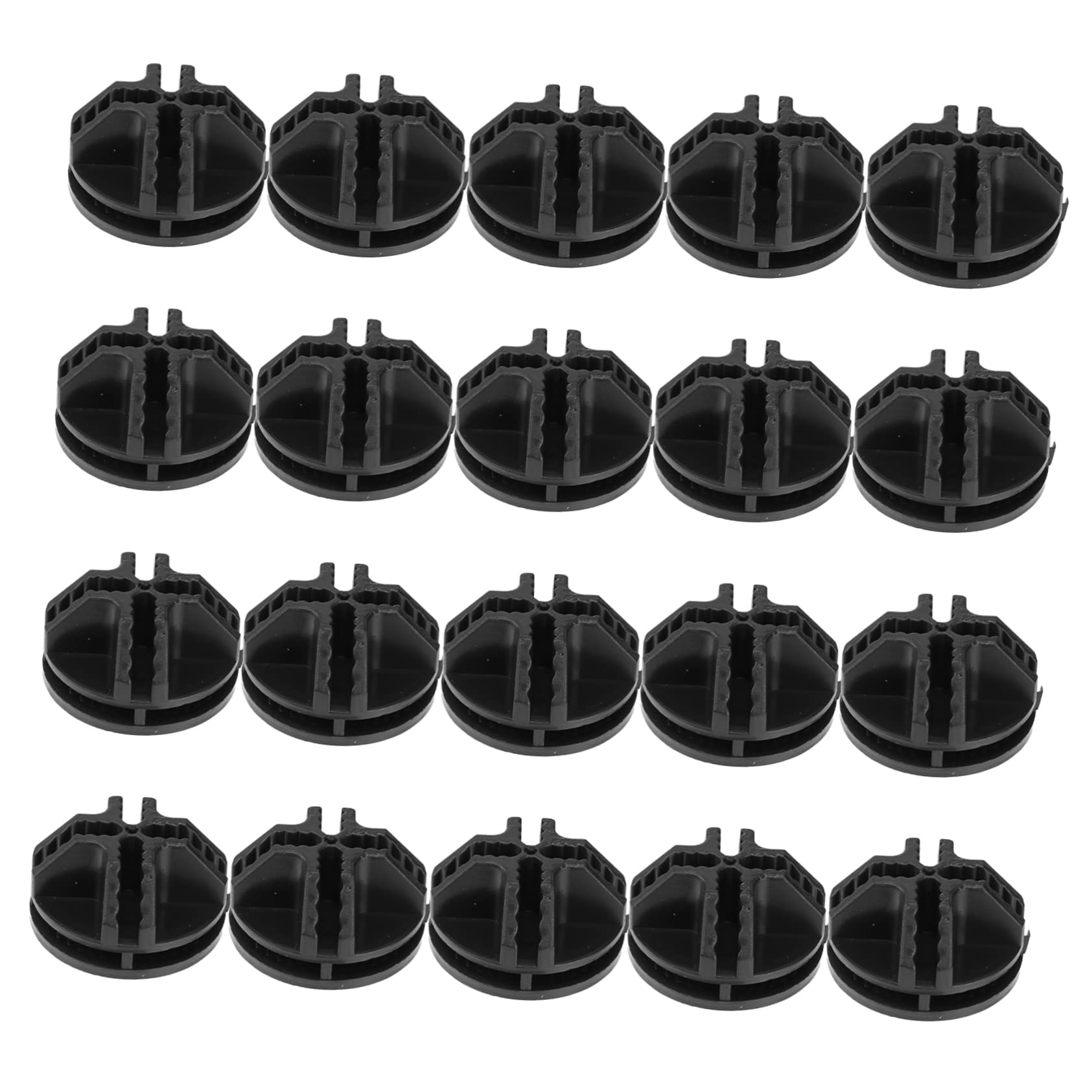 SOIMISS 20 Pcs Cube Storage Shelves Wire Connectors Modular Closet Storage Organizer Cord Management Modular Wire Cube Connectors Snap Organizer Abs Connectors Shelf Cupboard Electric Wire