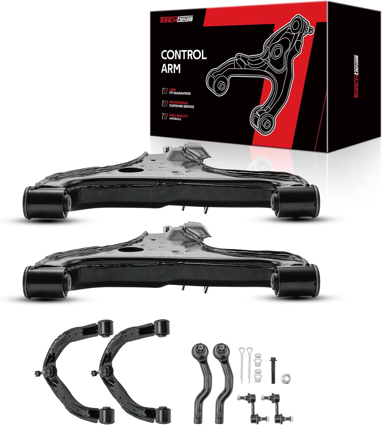 Torchbeam Front Lower Left Right Control Arms with Ball Joint,Suspension Kit for Nissan Armada 05-15,Titan 04-15,Pathfinder Armada 04 & Infiniti QX56 04-10 Automotive Replacement Control Arm