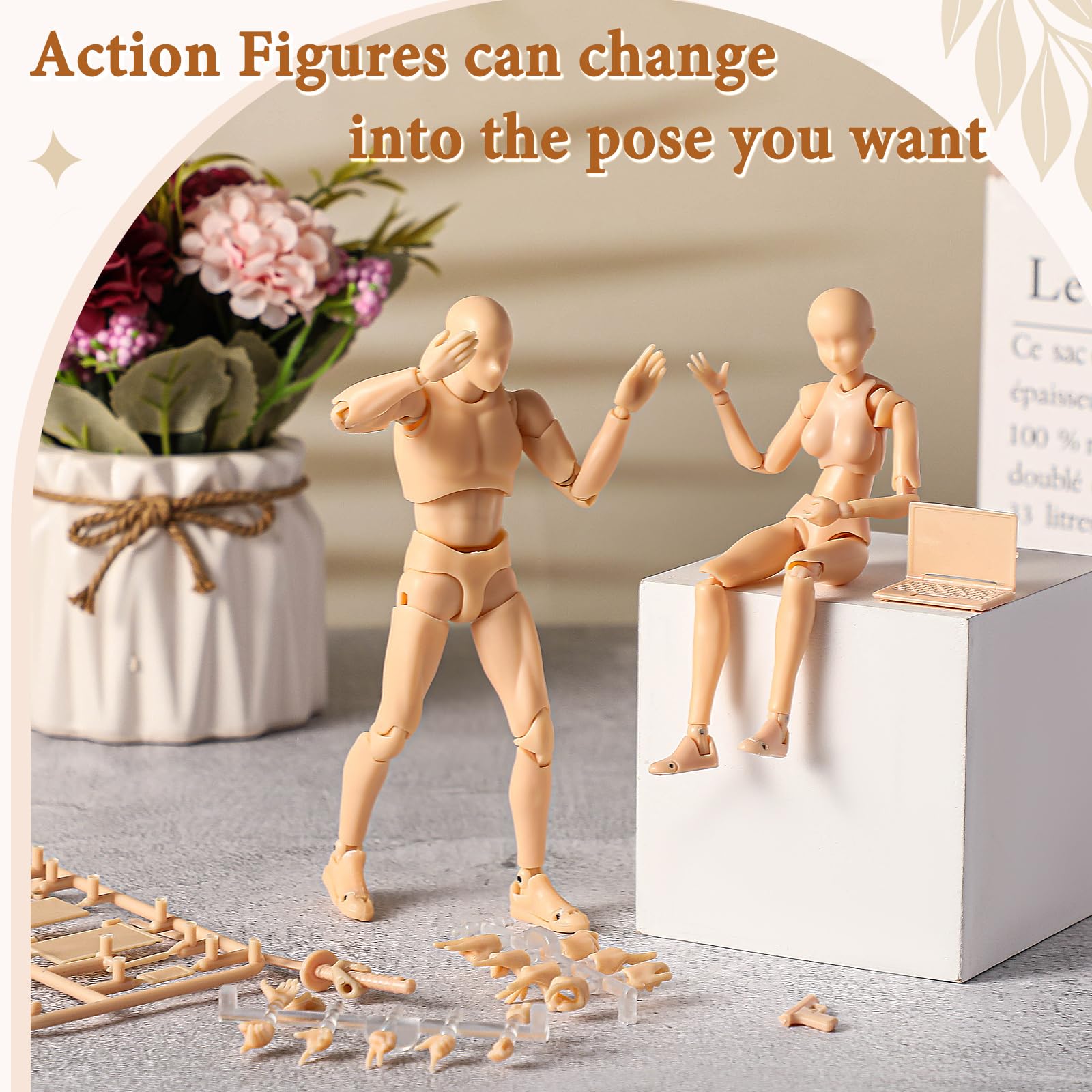 Amazon.com: Yookeer Body Set, Drawing Action Figures Female and