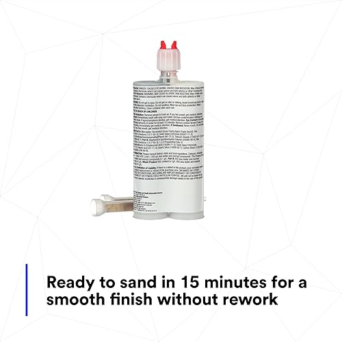 Miniatura 6 de 3M EZ Sand - Material de reparación multiusos, 05887, listo para usar, adhesivo de acabado epoxi de dos partes, cartucho de 6.75 onzas líquidas