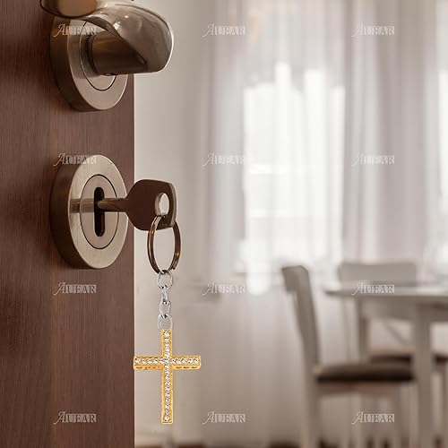 Miniatura 6 de AUEAR, Paquete de 20 colgantes de cristal con diamantes de imitación para hacer joyas de bricolaje, oro