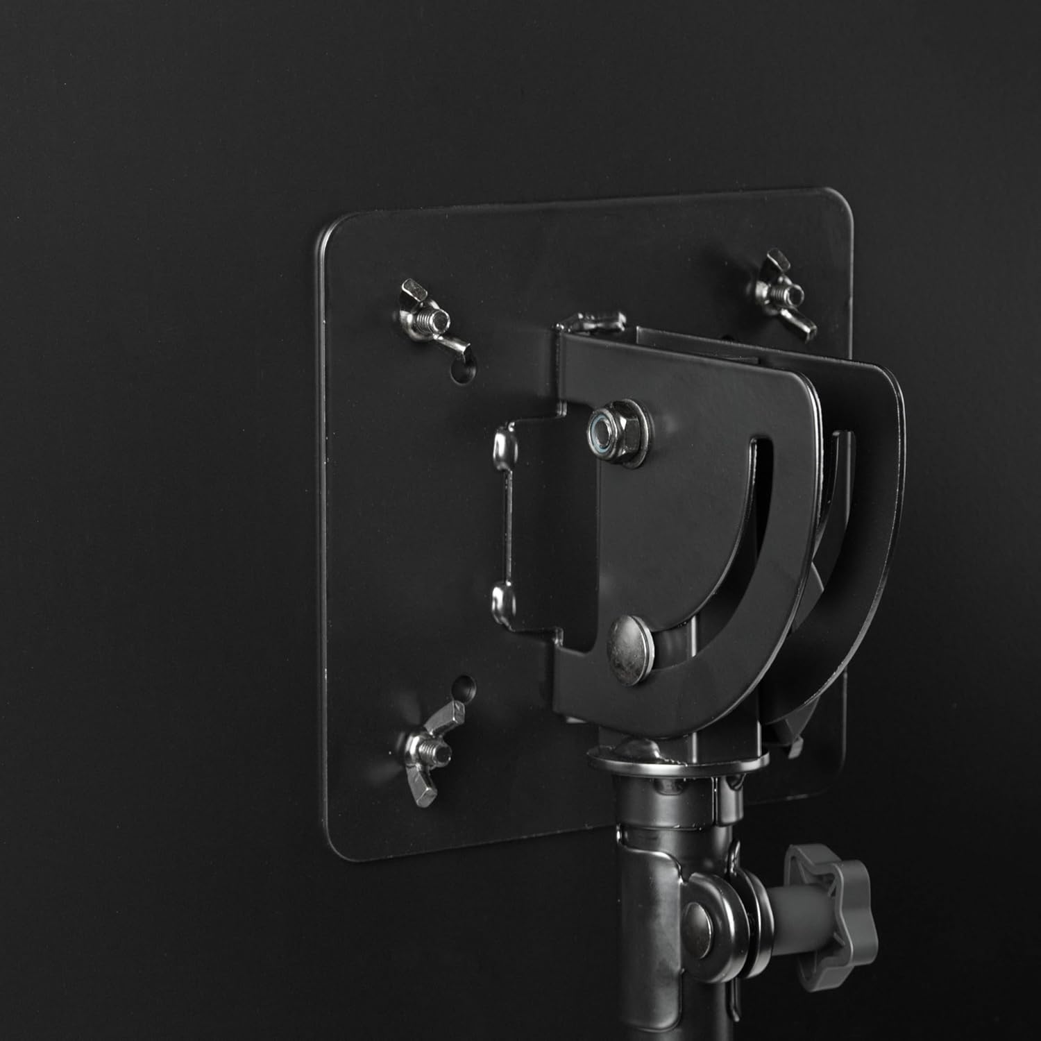 Gator Frameworks Adjustable Multi-Media Gear Stand Featuring 100x100 Vesa Mounting Brackets | Ideal for Laptops, Small Production Samplers, and More, Min/Max Height - 28"/44.5" (GFW-UTL-MEDIATRAY1)