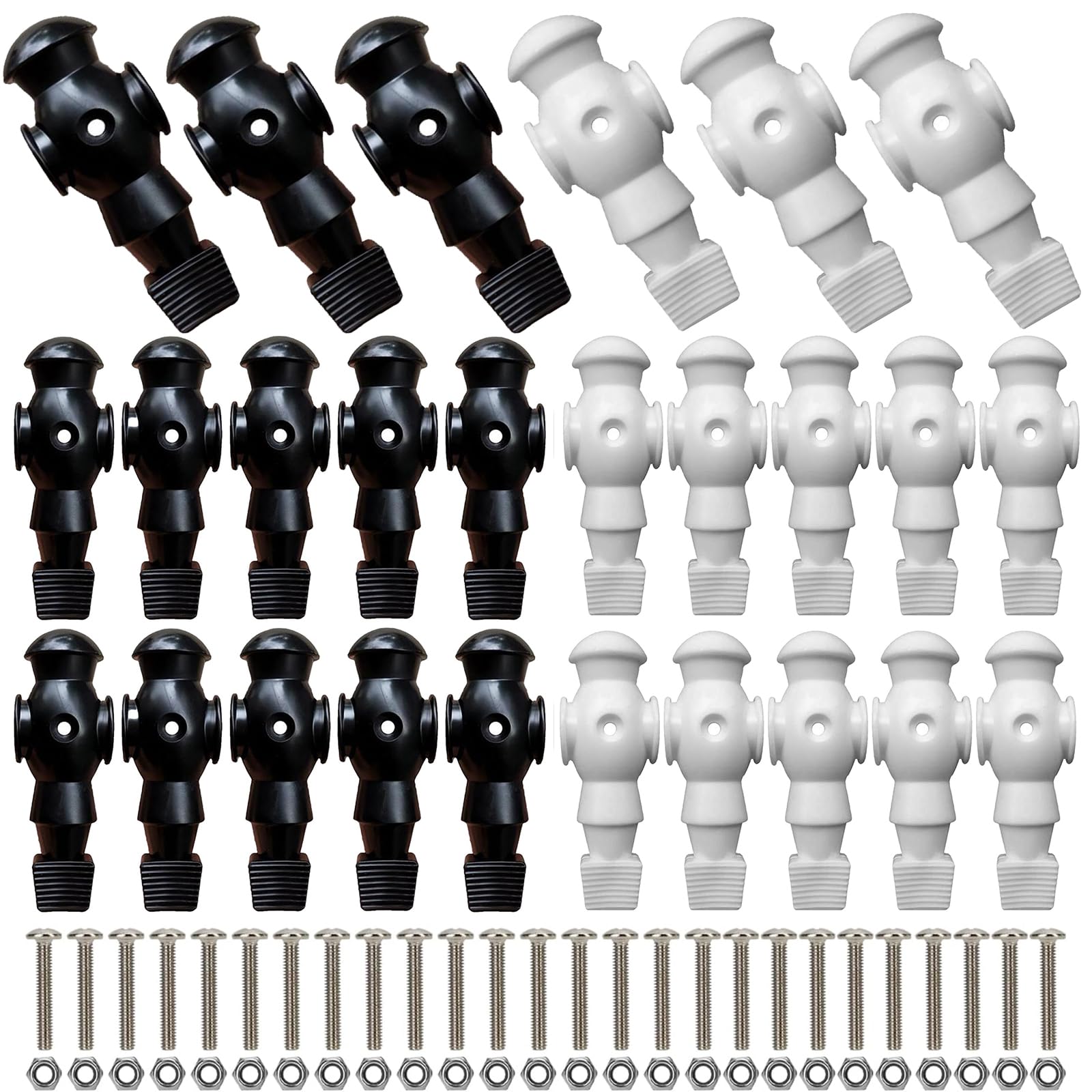 26pcs Foosball Men Replacement, Soccer Player Set Football Players Parts Foosball Man Table Player Football Machine Accessories Replacement Parts