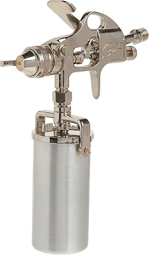 Pistola pulverizadora de pintura de detalle, rociador de mano con control de patrones y fluidos con bote antigoteo de 8 onzas (Campbell Hausfeld