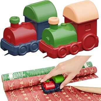 Wrapping Paper Cutter for Roll Paper - 2 Pieces Christmas Wrapping Paper Cutter for Wrapping Paper Christmas Birthday & Holidays