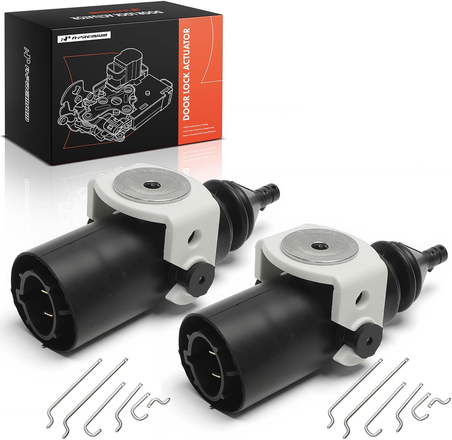 A-Premium Door Lock Actuator Compatible with Ford, Lincoln & Mercury - F-150 F-250 F-350 Mustang Ranger Taurus Cougar Bronco Econoline Sable Marquis, Left and Right Side Door Lock Actuator