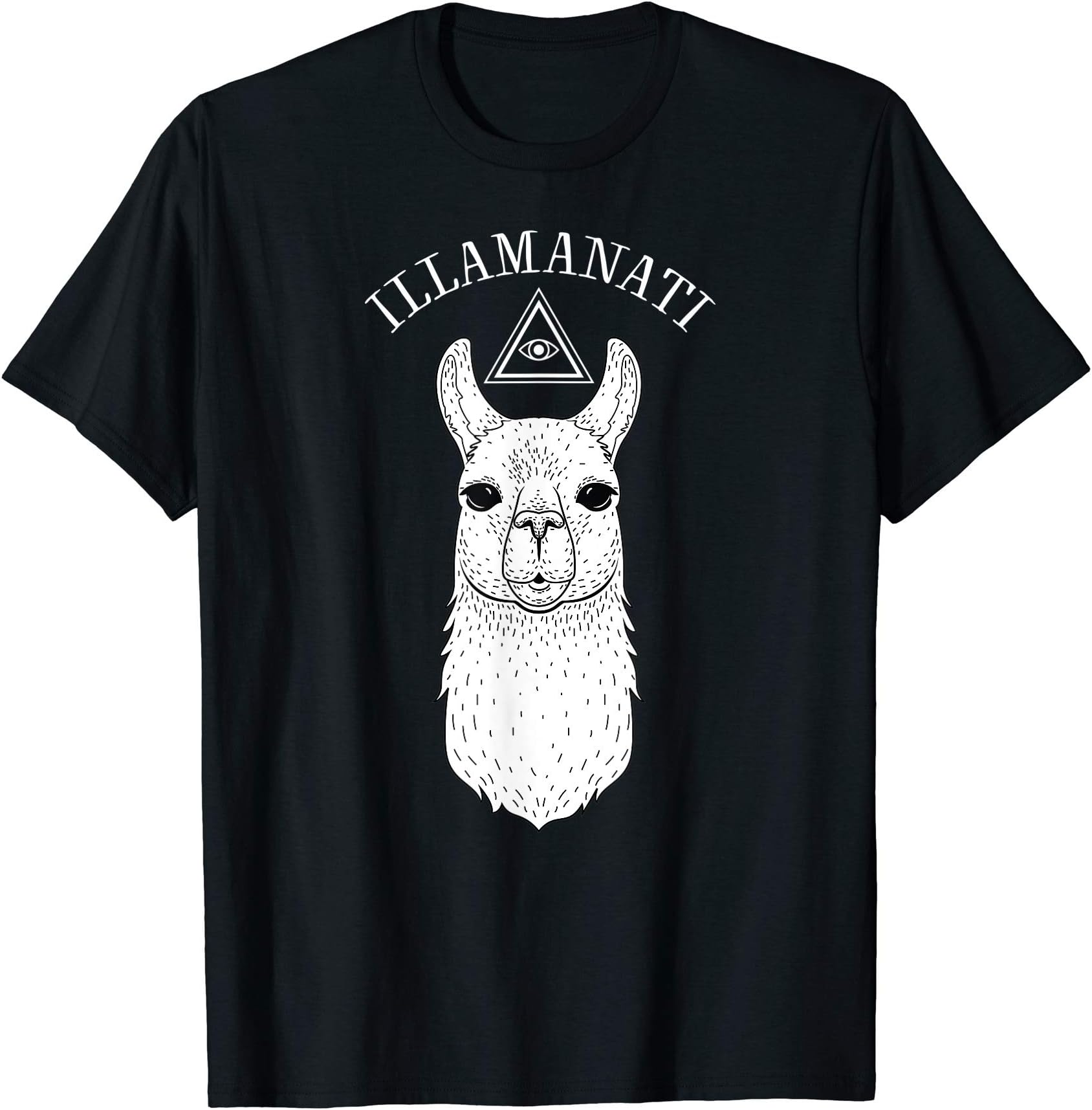 Illamanati - Funny Llama Alpaca Illuminati Design T-Shirt
