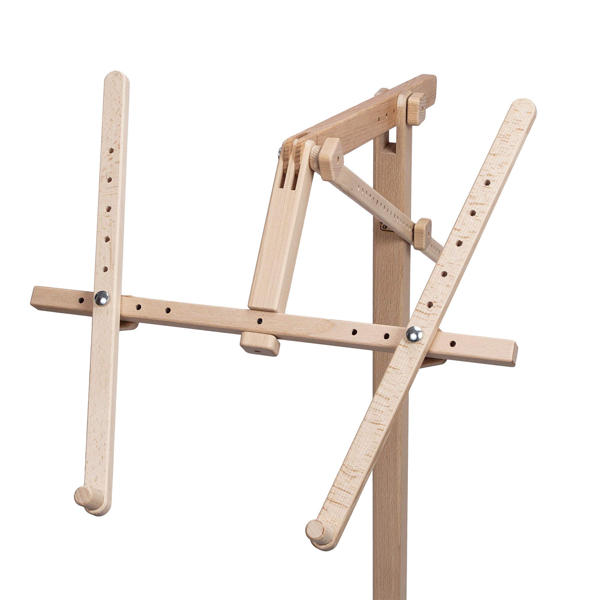 Soporte de pie para costura de madera de haya natural orgánica para tapizar punto de cruz
