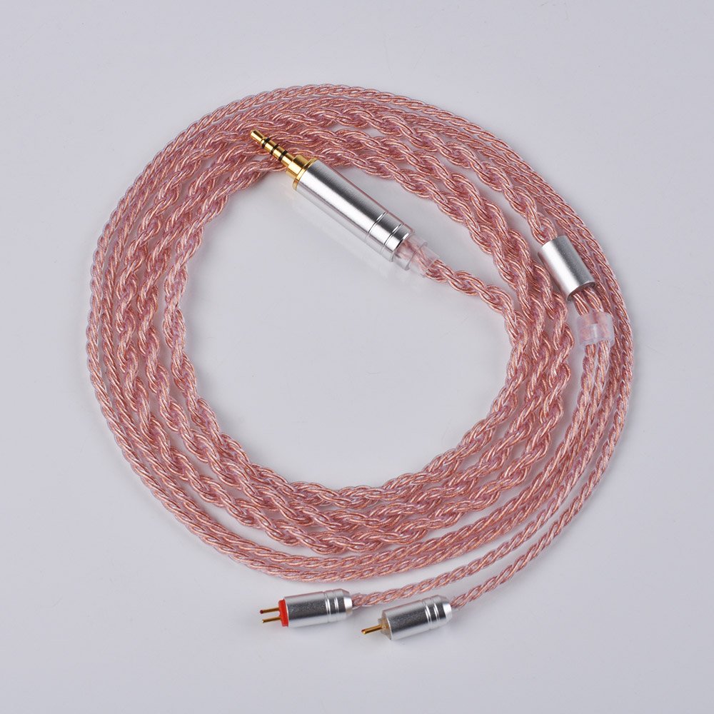 YINYOO 6 Core Copper Earphones Cable Replacement Balance 2.5mm Headphone Cable 2Pin 0.78mm IEM Cable Android for ES4 ZST ZSN AS10 ZS10 C10 C16 ZSX ZS10 PRO AS16 ZS7 ZSR TRN V80 V90 BA5(Copp-2P2.5)