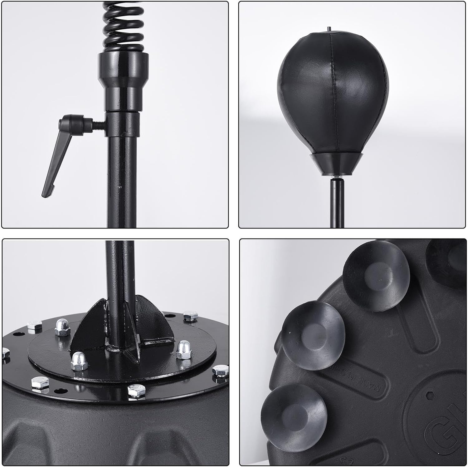 Punching Bag with Stand, Boxing Bag for Teens & Adults, Reflex Bag Boxing, Adjustable Kickboxing Bags Speed Ball, Speed Bag for Training, Boxing Equipment, Stress Relief & Fitness