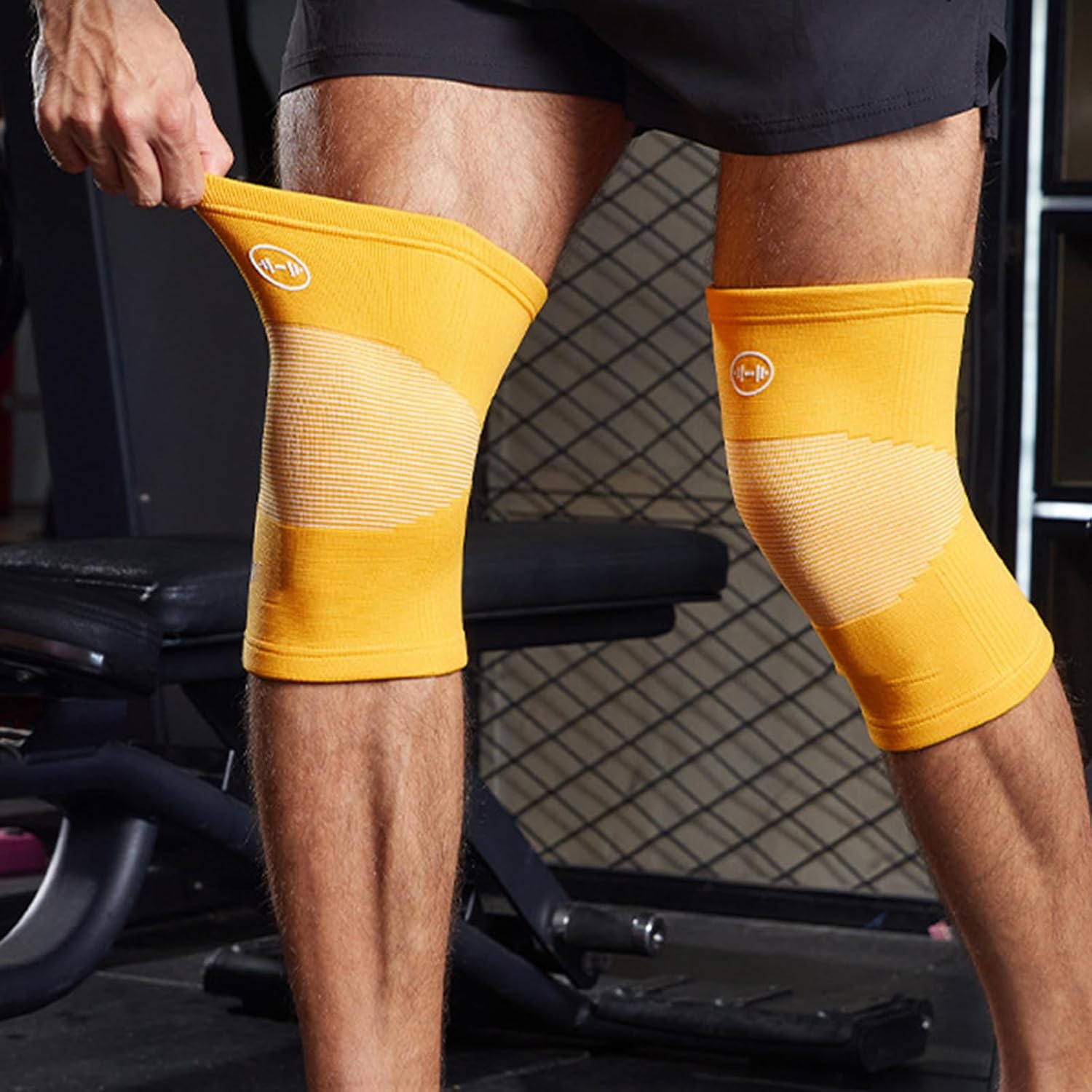 Protective Knee Wrap with Systems | Protective Gear Set with Nonslip Design, Wicking Fabric, Comfortable Wear for Athletic Training Cycling