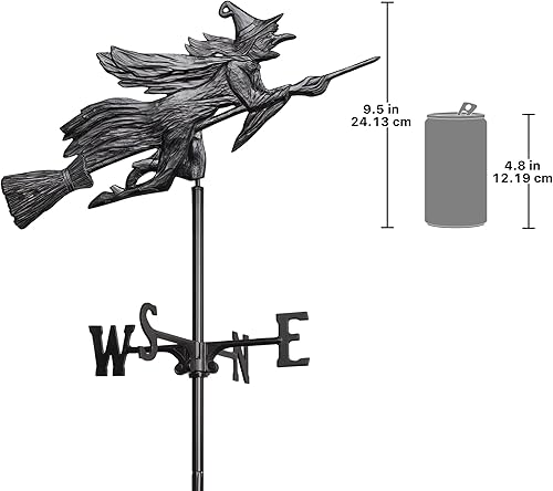 Miniatura 7 de Design Toscano WH60121 Crescent Moon Vampire Bats - Veleta metálica con acabado satinado negro